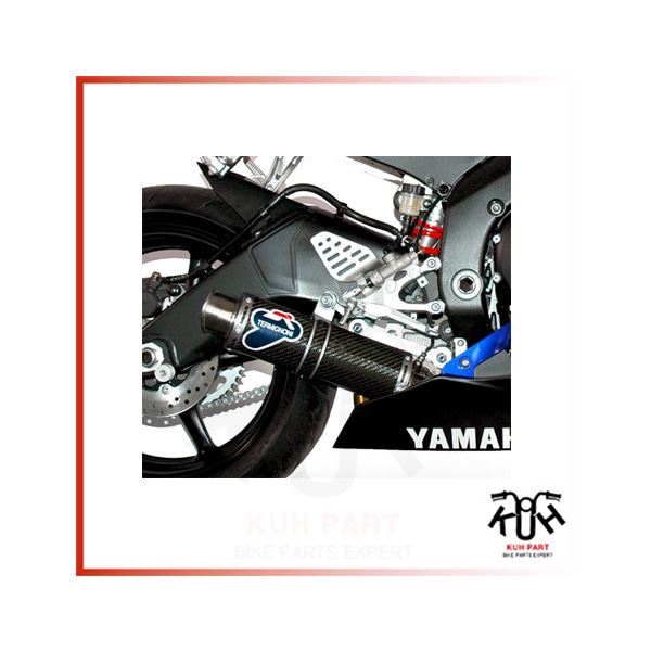 떼르미뇨니] 야마하 YZF-R6 Round GP Style 스테인레스 카본 슬립온 머플러 (2006-16) Y081080CR