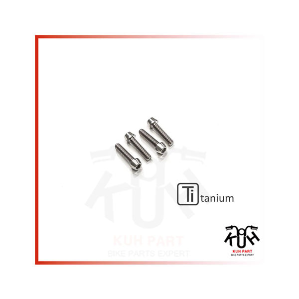 CNC 레이싱 ] 두카티 몬스터821 (2014-19) Screws Handlebar Clamp set M8x30 (4 pcs)- Titanium KV395X